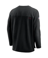 Nike Men's Black Atlanta Falcons Sideline Half-Zip Uv Performance Jacket