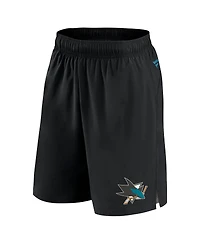 Fanatics Men's Black San Jose Sharks Authentic Pro Tech Shorts