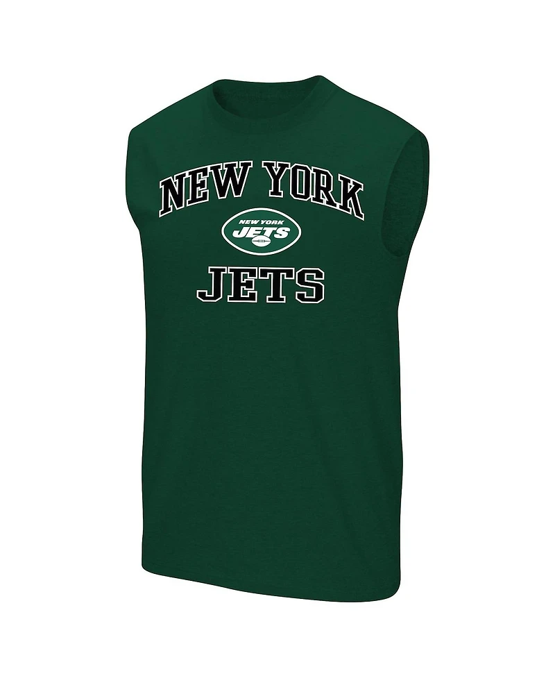 Fanatics Men's Aaron Rodgers Green New York Jets Big Tall Muscle Tank Top