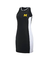 Wear by Erin Andrews Women's Black Michigan Wolverines Bodyframing Tank Dress