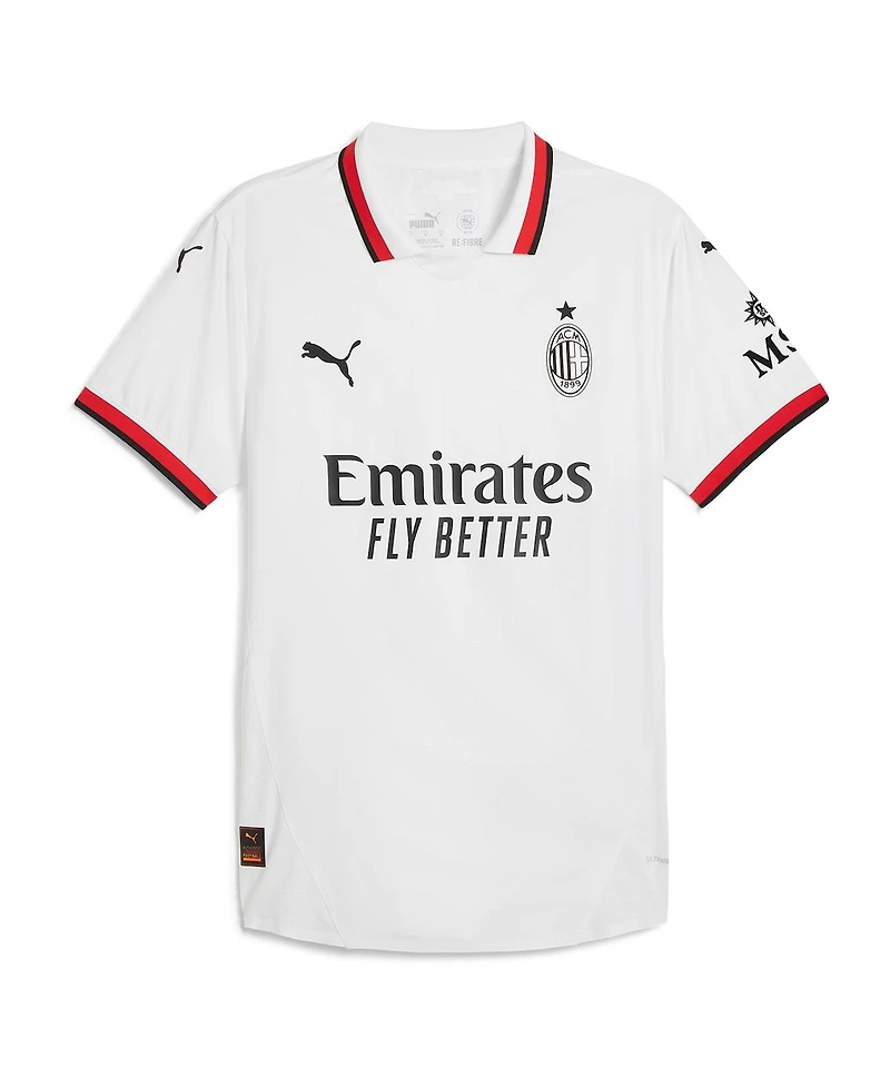 Puma Men's White Ac Milan 2024/25 Away Authentic Jersey