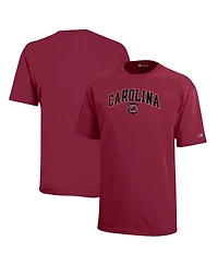 Champion Big Boys and Girls Garnet South Carolina Gamecocks Arch Over Logo T-Shirt