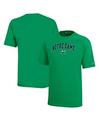 Champion Big Boys and Girls Green Notre Dame Fighting Irish Arch Over Logo T-Shirt