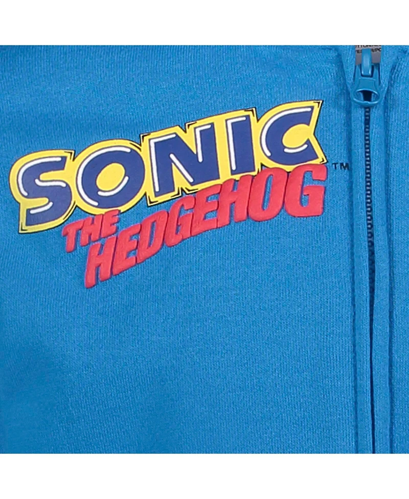 Sega Toddler Boys Sonic the Hedgehog Shadow Knuckles Fleece Zip Up Hoodie