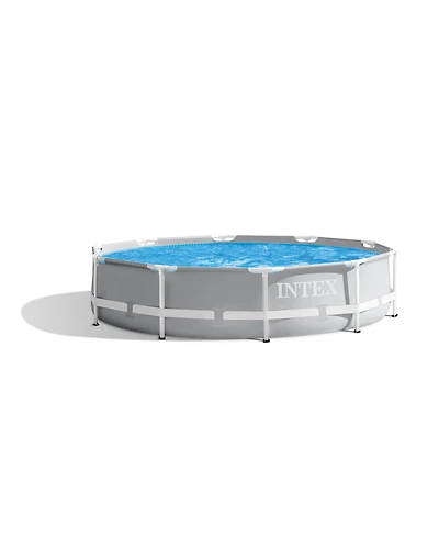 Intex 10'x30" Prism Metal Frame Round Outdoor Above Ground Swimming Pool,No Pump