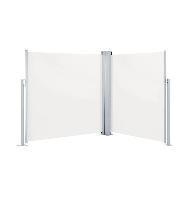 Retractable Side Awning Cream 55.1"x236.2"