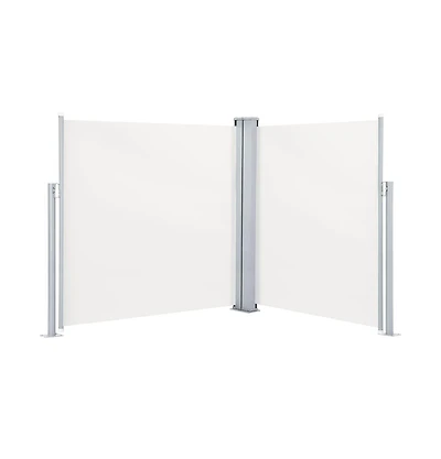 Retractable Side Awning Cream 55.1"x236.2"