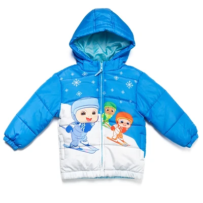 CoComelon Baby Boys Zip Up Winter Coat Puffer Jacket