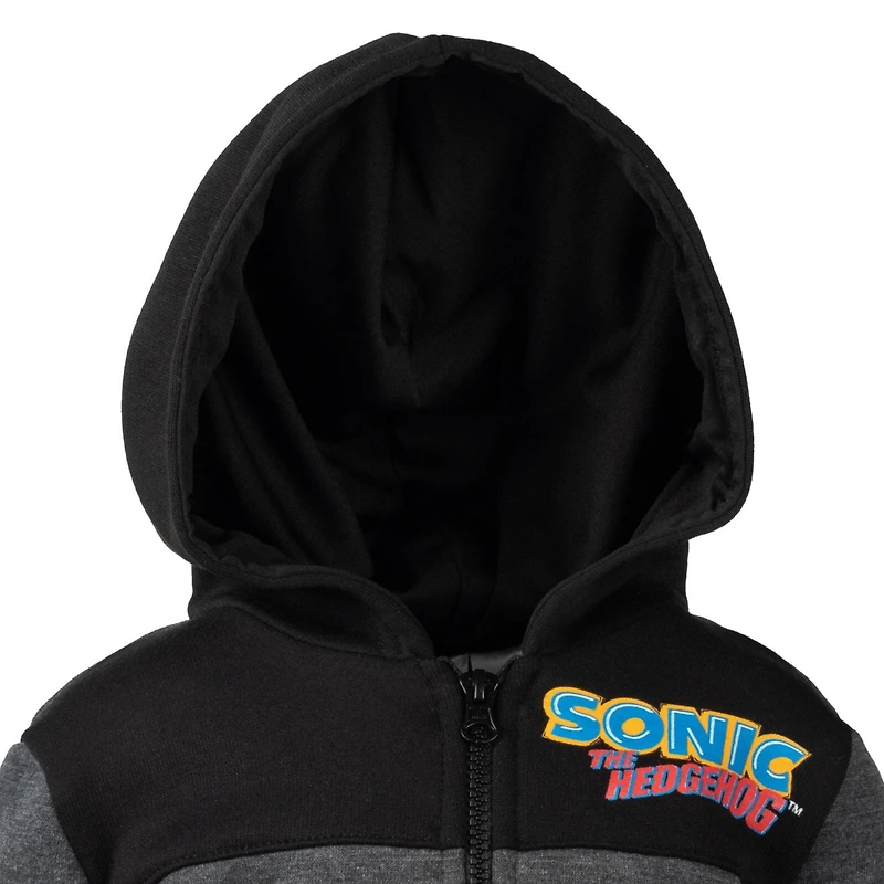 Sega Toddler Boys Sonic the Hedgehog Fleece Half Zip Hoodie to