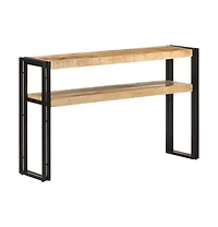 vidaXL Console Table 47.2"x11.8"x29.5" Rough Mango Wood