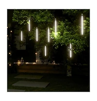 vidaXL Meteor Lights 8 pcs 1 ft Cold White 192 LEDs Indoor Outdoor