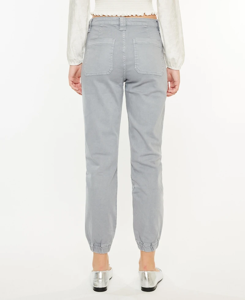 Kancan Women's High Rise Denim Jogger Pants