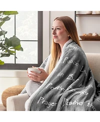 Chanasya Premium Healing Warm Hugs Caring Gift Blanket - for Positive Energy Love Support Comfort Strength Cancer Chemo Surgery Get Well