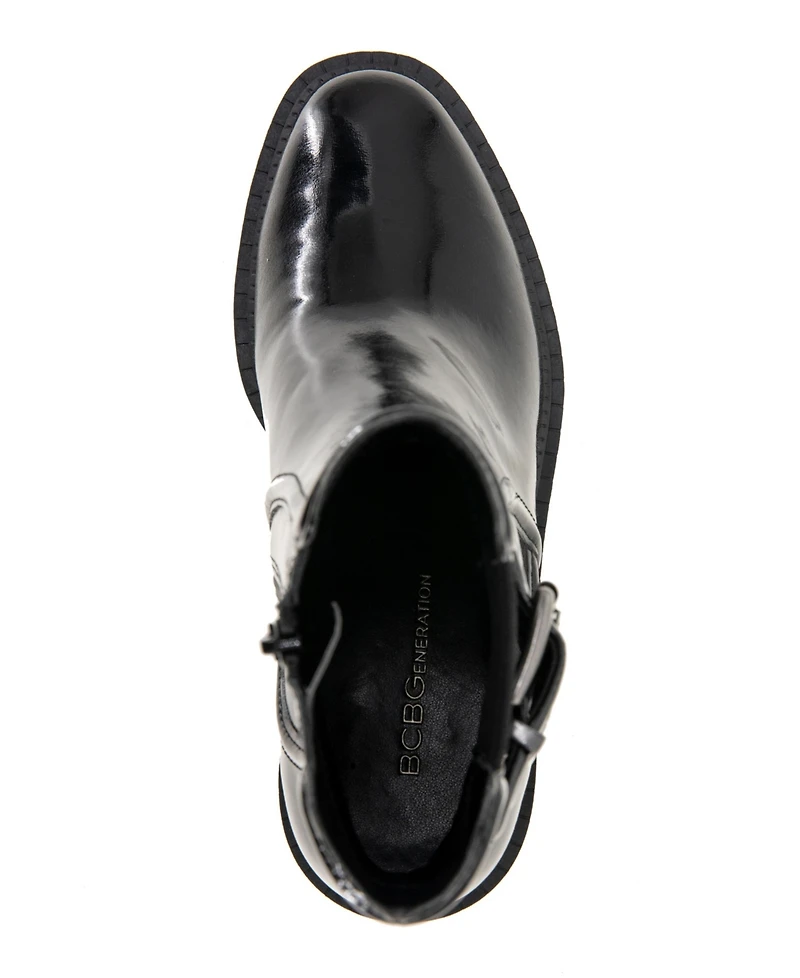 BCBGeneration Women's Bovee Buckle Detail Booties