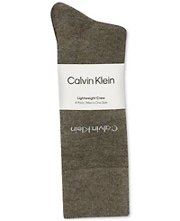 Calvin Klein Men's 4-Pack Flat-Knit Crew Dress Socks