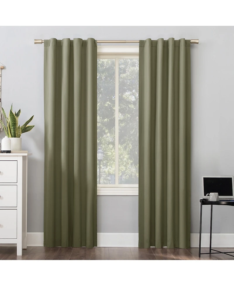 Cyrus Thermal 100% Blackout Back Tab Curtain Panel