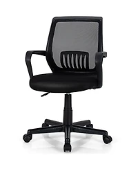 Skonyon Mid-Back Mesh Height Adjustable Executive Chair with Lumbar Support