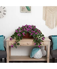 Slickblue Bougainvillea Artificial Plant in Decorative Planter