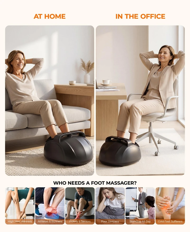 Skonyon Powerful Rechargeable Deep Muscle Massager with 4 Heads-Silver