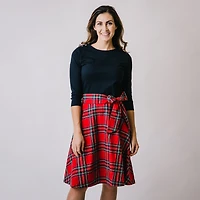 Hope & Henry Women's French Skater Dress