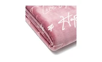 Chanasya Premium I Love You Gift Throw Blanket - Unconditional Love Together Forever Anniversary Gift Throw