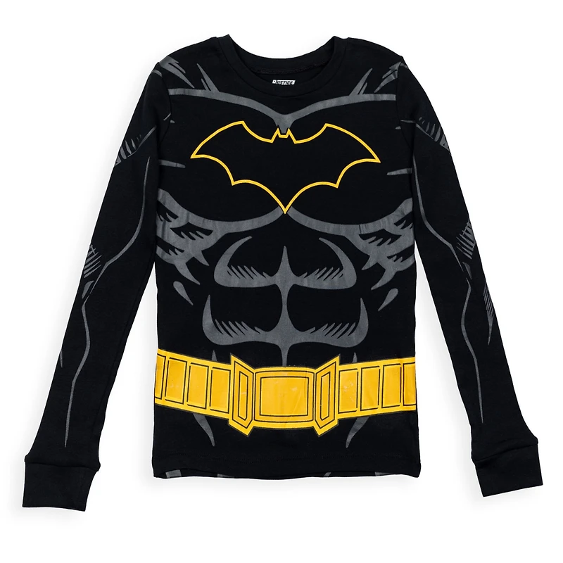 Justice League Boys Dc Comics Pullover Pajama Shirt and Pants Sleep Set