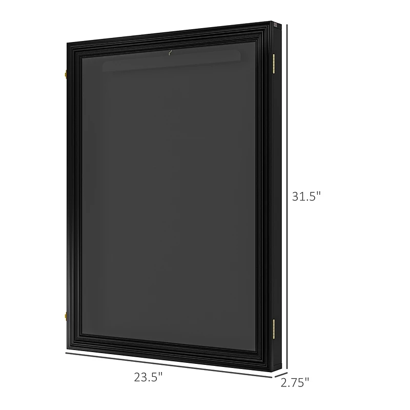 Homcom 24" x 32" Uv-Resist Sports Jersey Frame Display Case,