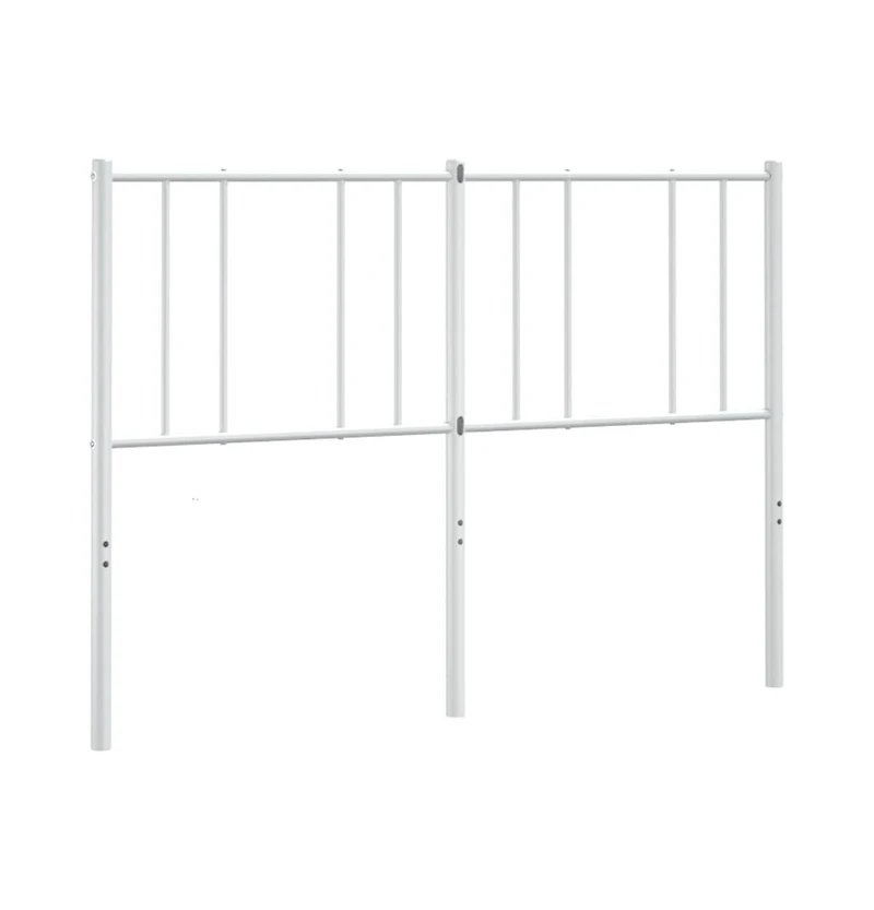 vidaXL Metal Headboard White 59.1"