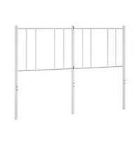 vidaXL Metal Headboard White 59.1"