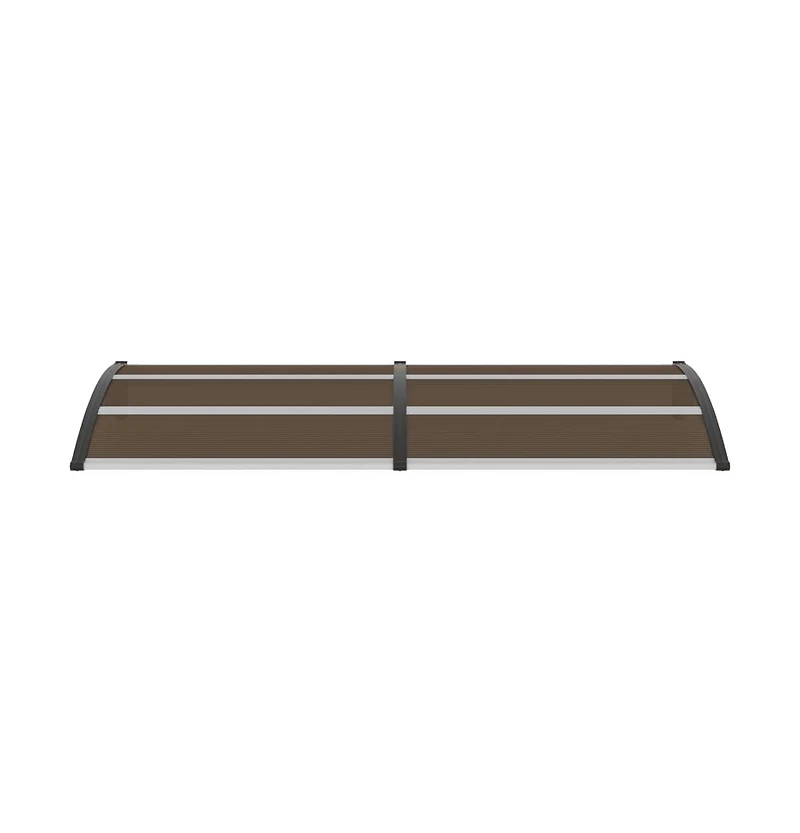 vidaXL Door Canopy Black 94.5"x39.4" Pc