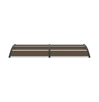 vidaXL Door Canopy Black 94.5"x39.4" Pc