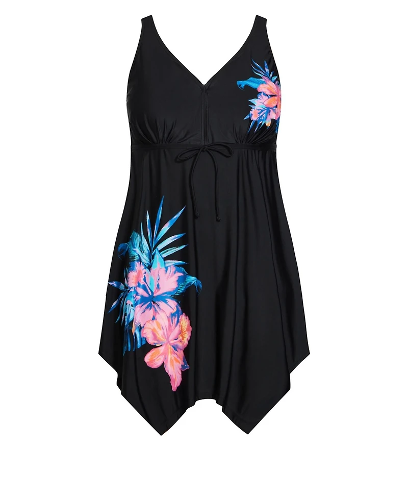 Avenue Women's Sharkbite Print Swim Dress