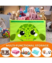 Quokka Toy Chest Collapsible Organizer for Kids with Handles & Flip-Top Lids