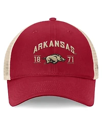 Top of the World Men's Cardinal Arkansas Razorbacks Heritage Waylon Trucker Adjustable Hat