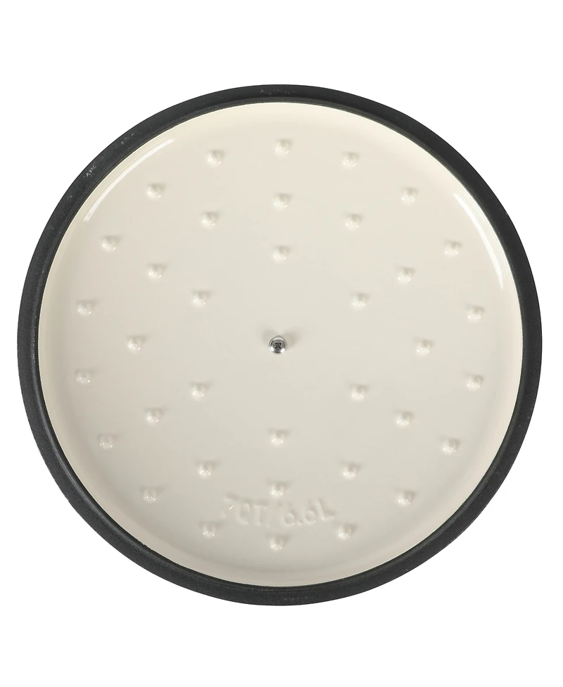 Crock Pot Artisan 7-Quart Round Dutch Oven - Matte Linen White W/ Gold Knob