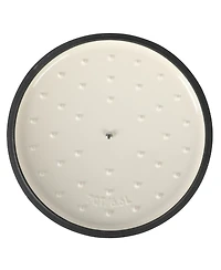 Crock Pot Artisan 7-Quart Round Dutch Oven - Matte Linen White W/ Gold Knob