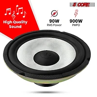 5 Core 8 Inch Subwoofer 900 W Amplified Bass 4 Ohm Audio Speaker System For Truck