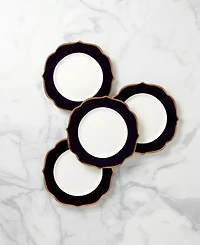 Lenox Contempo Luxe Black Accent Plates, Set Of 4