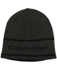 Calvin Klein Men's Jacquard Stripe Logo Beanie