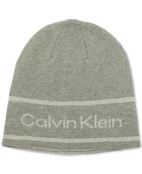 Calvin Klein Men's Jacquard Stripe Logo Beanie