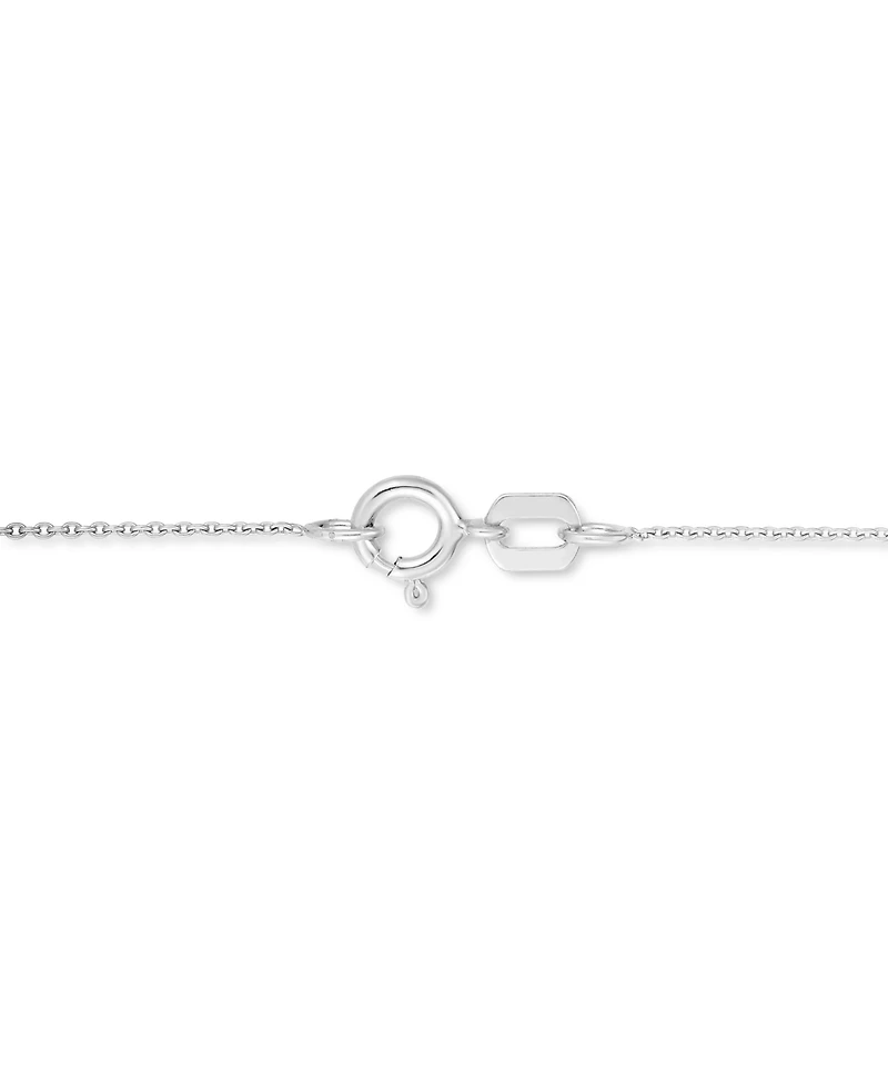 TruMiracle Diamond Round Cluster 18" Pendant Necklace (1/2 ct. t.w.) in 14k White Gold