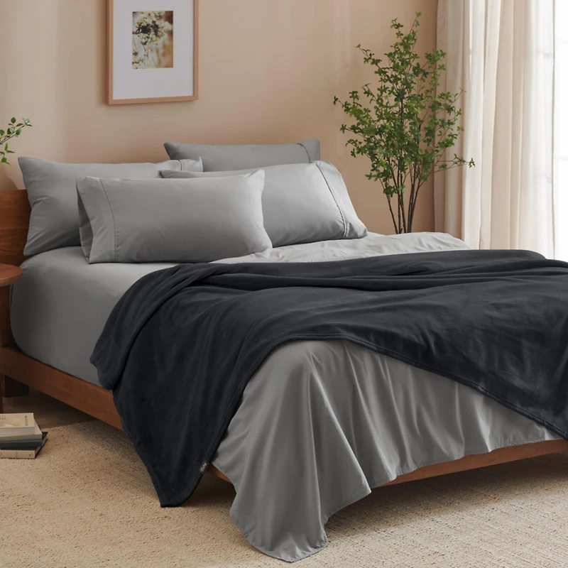 Bare Home Fleece Microplush Blanket