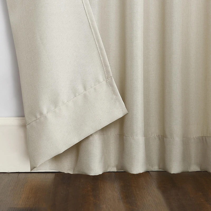 Clifford Heathered Texture Semi-Sheer Tab Top Curtain Panel