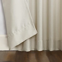 Clifford Heathered Texture Semi-Sheer Tab Top Curtain Panel