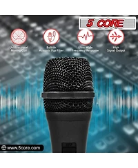 5 Core Microphone Xlr Dynamic Karaoke Singing Handheld Microfono Professional Vocal Dj Music Mic