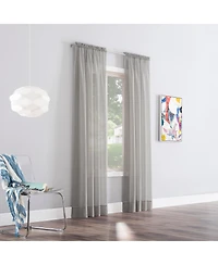 Calypso Sheer Voile Rod Pocket Curtain Panel