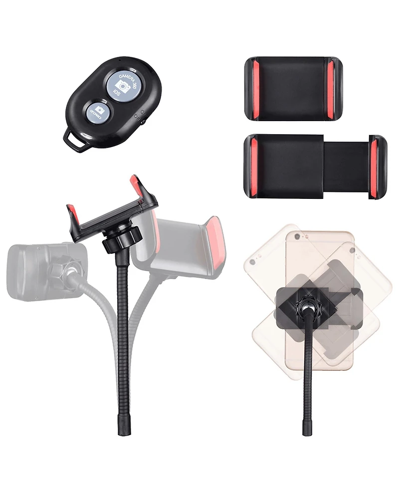2 Pack 7" Dual Led Ring Light Dimmable Stand Phone Holder Makeup Selfie Vlog