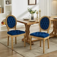 Streamdale Vintage Dining Chair Set of 2 (Blue, SW1739BL)