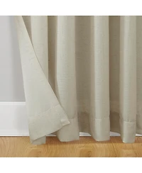 Amalfi Linen Blend Textured Semi-Sheer Rod Pocket Curtain Panel