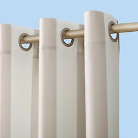 Valencia Cabana Stripe Indoor/Outdoor Uv Protectant Room Darkening Grommet Curtain Panel